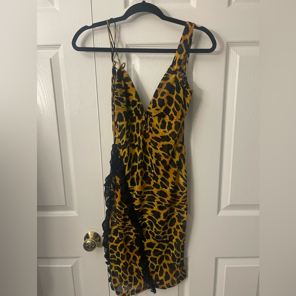 Cute Leopard Print Nightgown